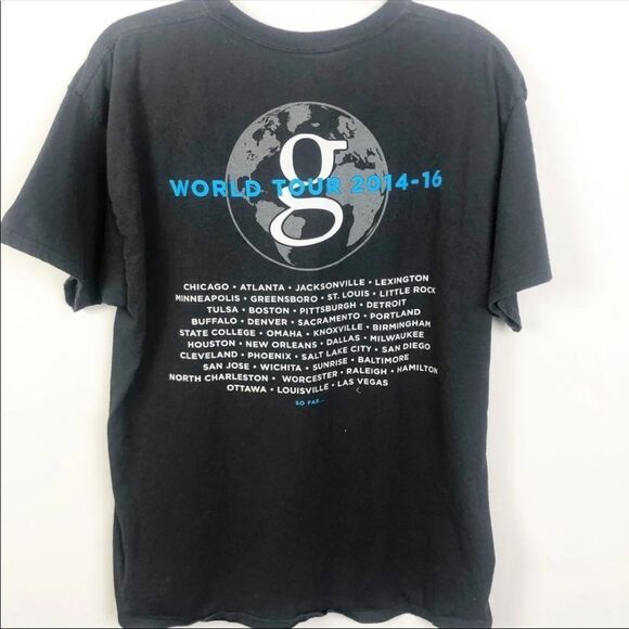 GARTH BROOKS Country Music 2014-2016 World Tour Concert Tee Unisex Size XL - Picture 5 of 7